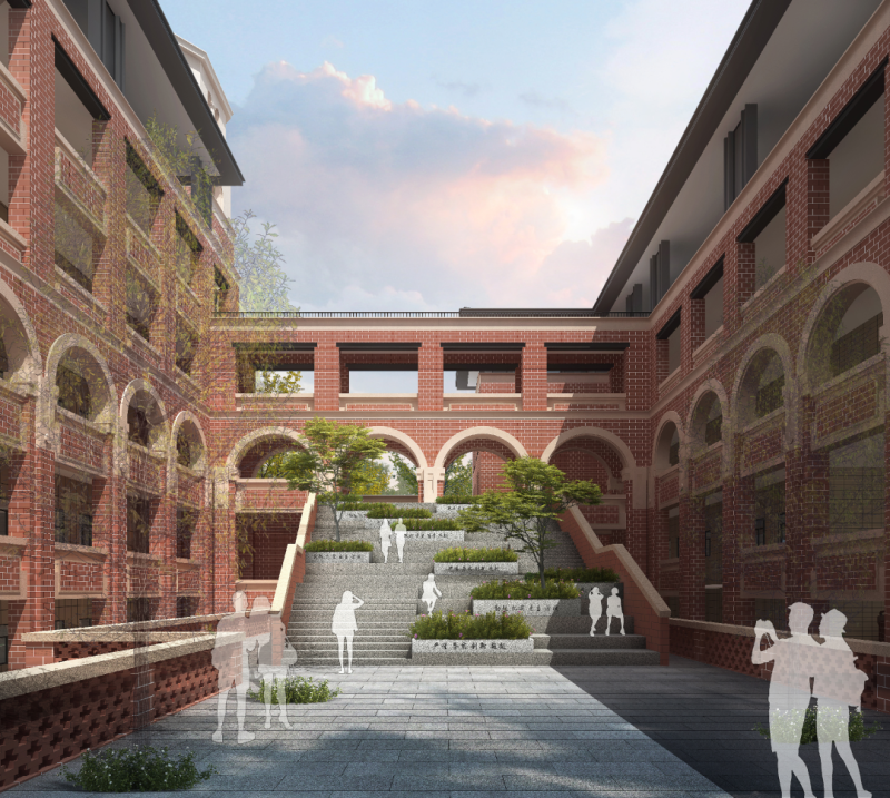 福清一中凤凰山校区"一楼一馆"顺利封顶