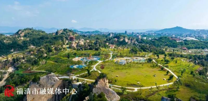 公园绿地开放共享试点城市,福清市完成了龙江两岸和玉融山夜景提升