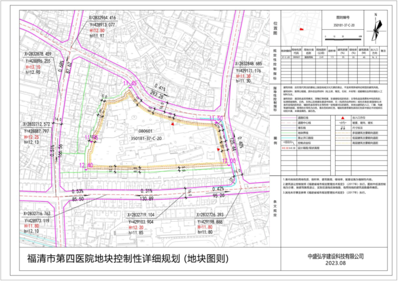 总面积241公顷福清第四医院地块规划获批
